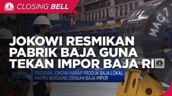 Resmikan Pabrik Baja, Jokowi Targetkan Pengurangan Impor