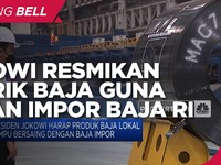 Resmikan Pabrik Baja, Jokowi Targetkan Pengurangan Impor