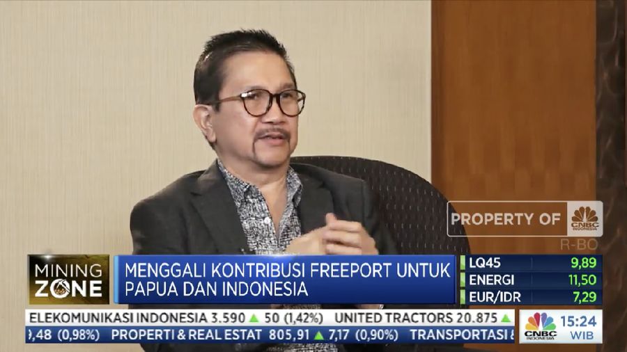 Presiden Direktur PT Freeport Indonesia Tony Wenas