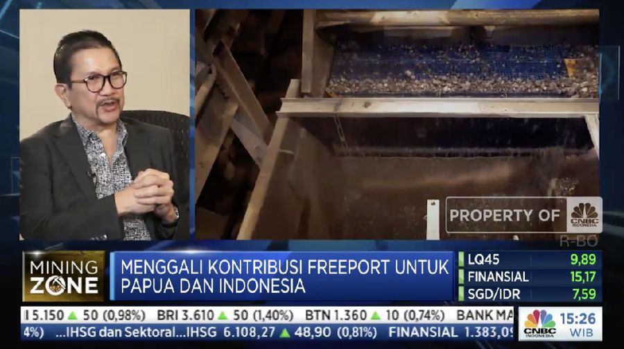 Presiden Direktur PT Freeport Indonesia Tony Wenas