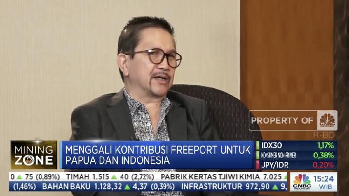 Presiden Direktur PT Freeport Indonesia Tony Wenas