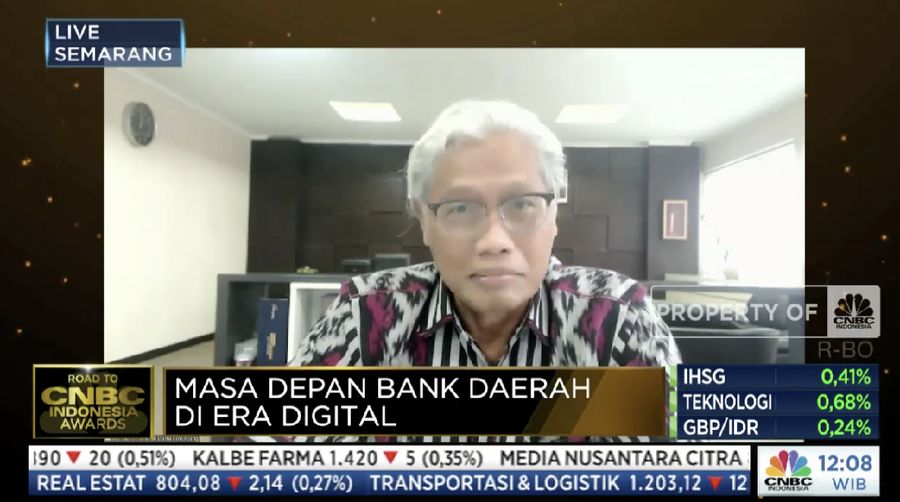 Direktur Utama Bank Jateng, Supriyatno. (Tangkapan Layar)