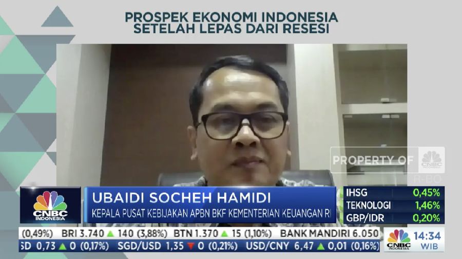 Kepala Pusat Kebijakan Anggaran Pendapatan dan Belanja Negara Badan Kebijakan Fiskal (BKF) Kementerian Keuangan, Ubaidi Socheh Hamidi