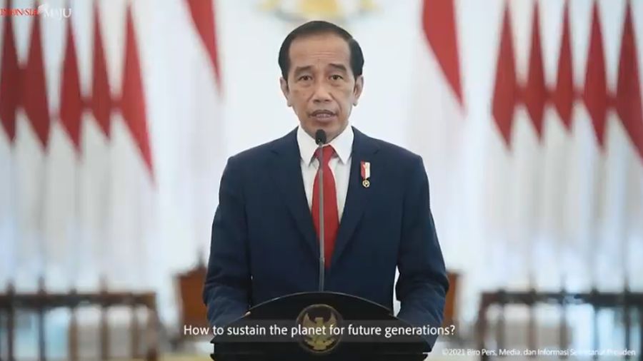 Pidato Presiden Joko Widodo pada Sidang Majelis Umum ke-76 PBB, 23 September 2021 (tangkapan Layar Youtube Sekretariat Presiden)