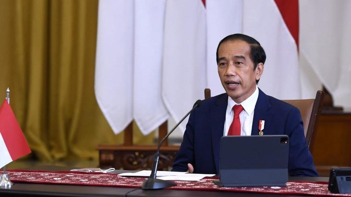 Presiden Jokowi Hadir pada acara Global Covid-19 Summit yang digelar secara virtual. (Biro Pers Sekretariat Presiden/Lukas) Presiden Jokowi Hadir pada acara Global Covid-19 Summit yang digelar secara virtual. (Biro Pers Sekretariat Presiden/Lukas)