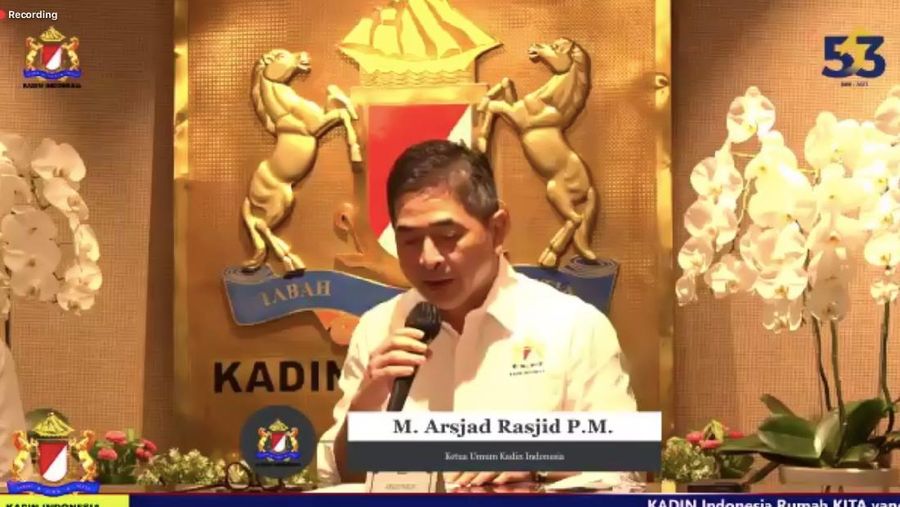 Acara syukuran HUT Kadin Indonesia Ke 53 (foto: tangkapan layar)