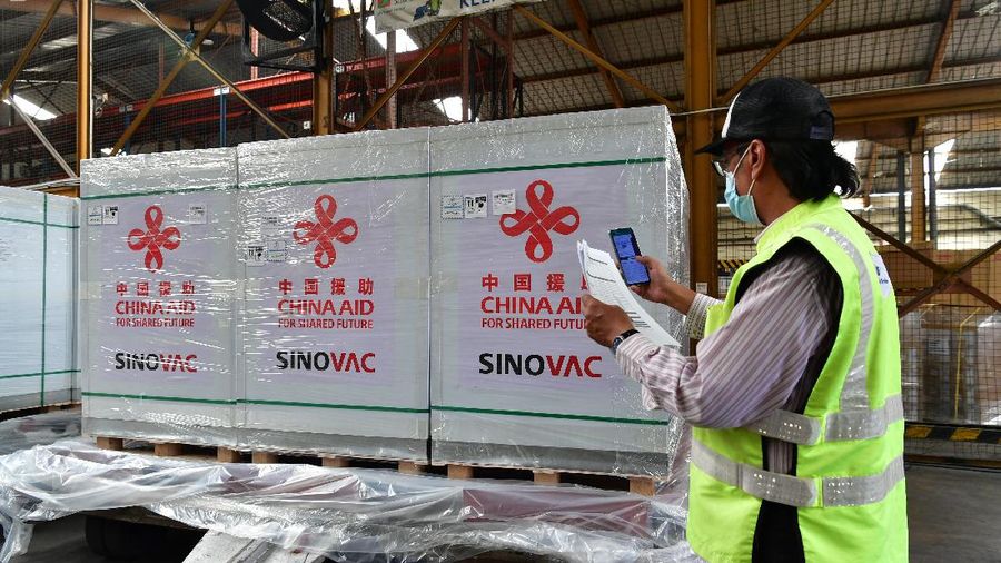 Kedatangan Vaksin Sinovac Tahap ke-78 (Dok. Kominfo)