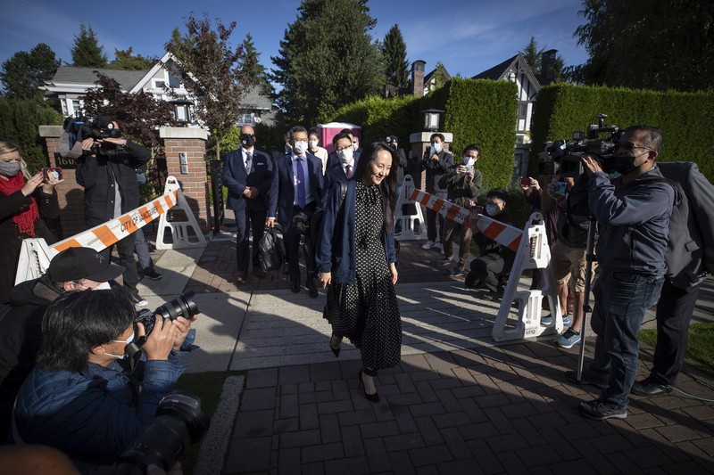 Kepala keuangan Huawei Meng Wanzhou. (AP/DARRYL DYCK)