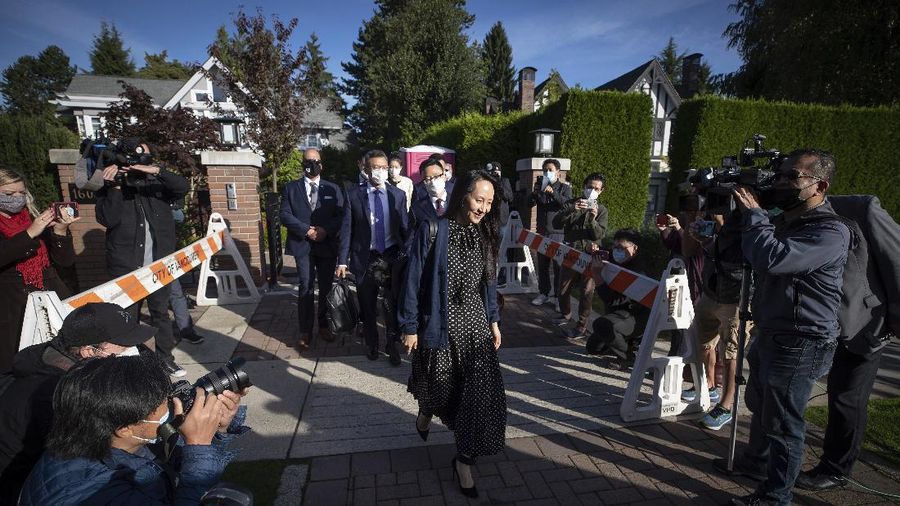 Kepala keuangan Huawei Meng Wanzhou. (AP/DARRYL DYCK)