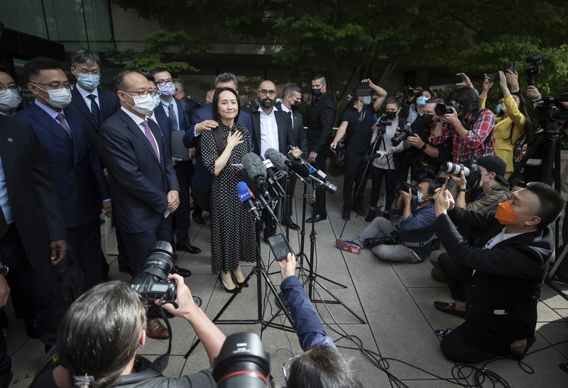 Kepala keuangan Huawei Meng Wanzhou. (AP/DARRYL DYCK)