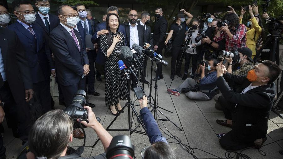 Kepala keuangan Huawei Meng Wanzhou. (AP/DARRYL DYCK)