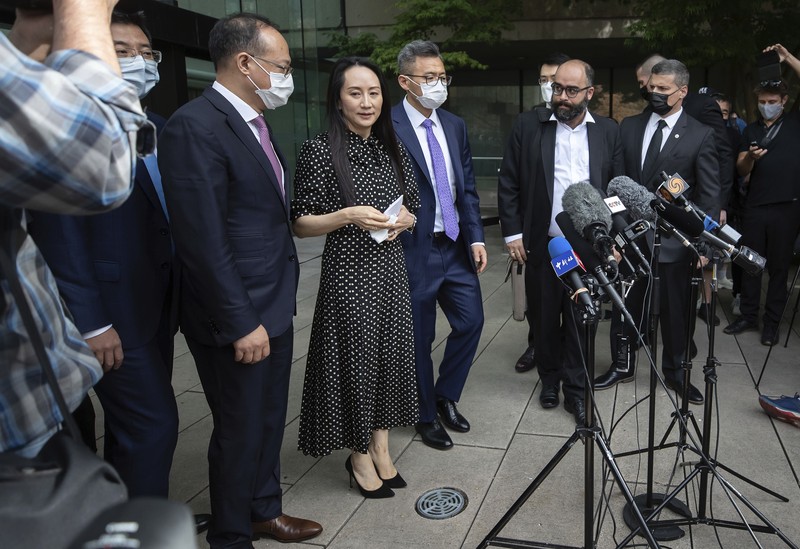 Kepala keuangan Huawei Meng Wanzhou. (AP/DARRYL DYCK)