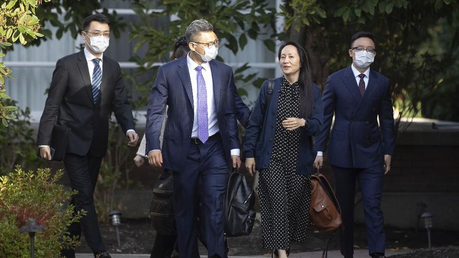 Kepala keuangan Huawei Meng Wanzhou. (AP/DARRYL DYCK)