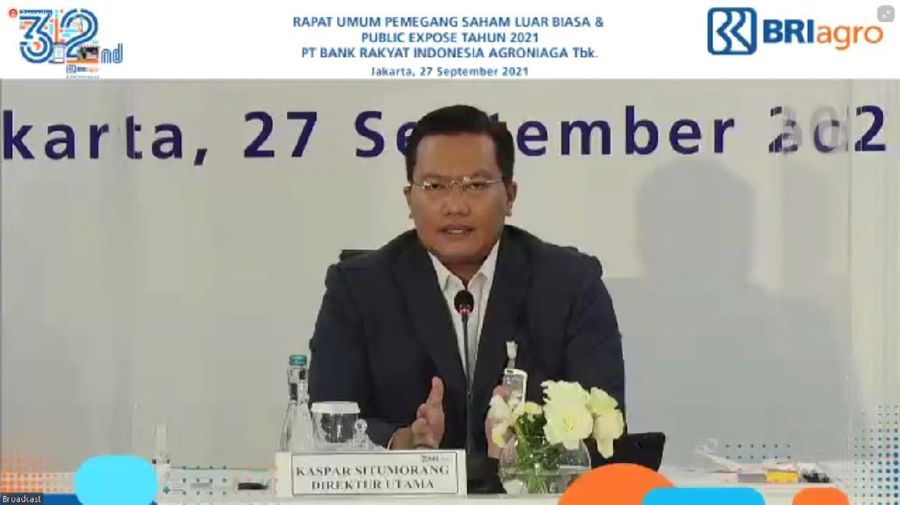 Direktur Utama Bank Raya (BRI Agroniaga) Kaspar Situmorang