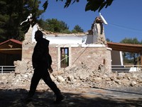 Potret Gempa M 5,8 Guncang Yunani, Rumah-rumah Hancur