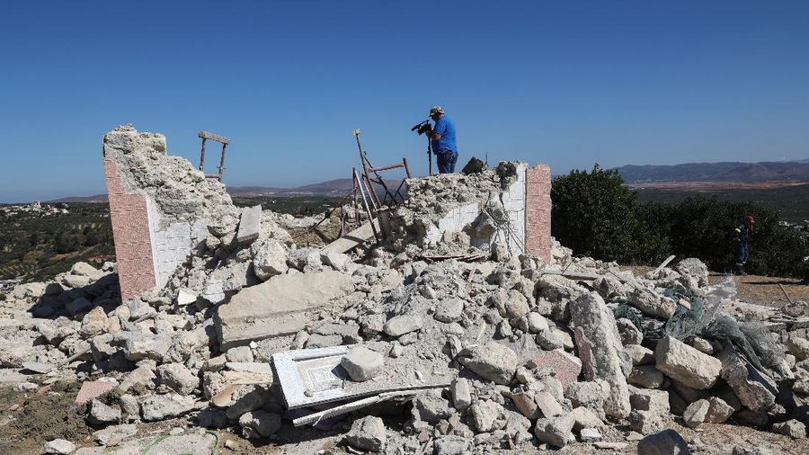 Gempa M5,8 Guncang Crete Yunani. (REUTERS/STEFANOS RAPANIS)
