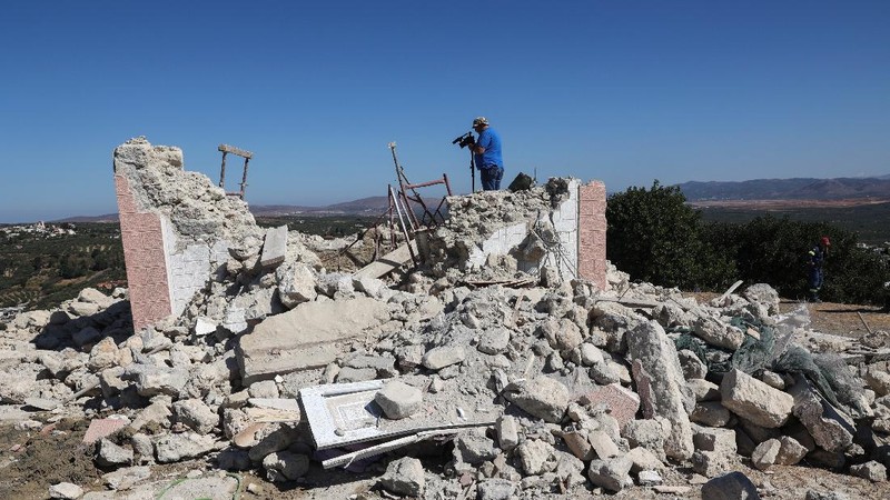 Gempa M5,8 Guncang Crete Yunani. (REUTERS/STEFANOS RAPANIS)