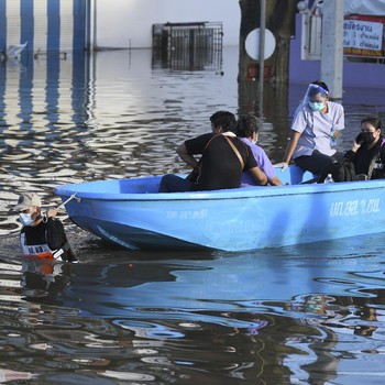 Potret Banjir Rendam Thailand, 70 Ribu Rumah 'Tenggelam'