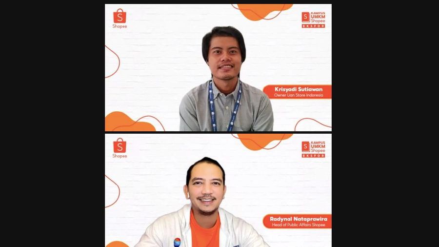 “Virtual Tour Kampus UMKM Shopee Ekspor” di Jakarta, Rabu (29/9/2021). Ist