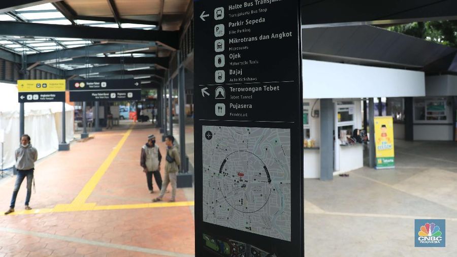 Wajah baru Stasiun Tebet (CNBC Indonesia/Muhammad Sabki)