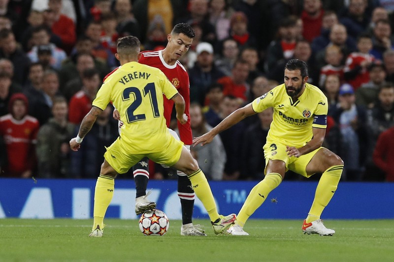 Cristiano Ronaldo saat menghadapi Villareal. (REUTERS/PHIL NOBLE)