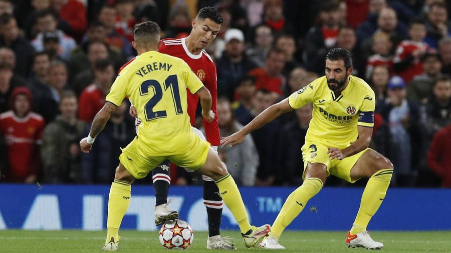 Cristiano Ronaldo saat menghadapi Villareal. (REUTERS/PHIL NOBLE)