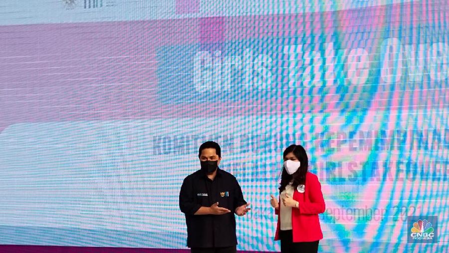 Girls Take Over 2021 di lingkungan Kementerian BUMN. (CNBC Indonesia/Monica Wareza)