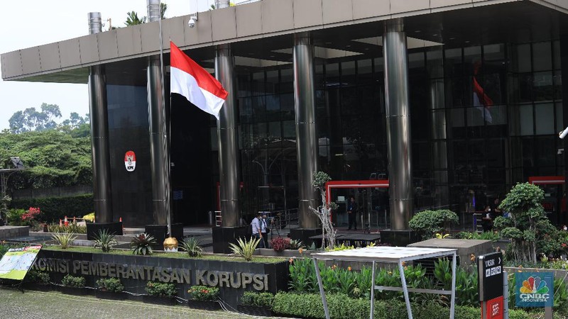 Kondisi terkini gedung KPK (CNBC Indonesia/Muhammad Sabki)
