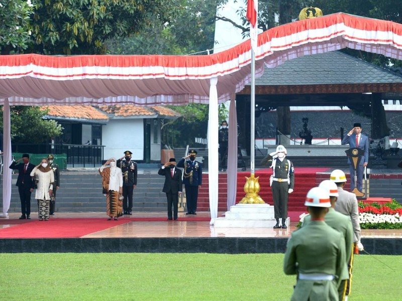 Upacara Peringatan Hari Kesaktian Pancasila, Jakarta, (1/10/2021). (Dok: Biro Pers Sekretariat Presiden)