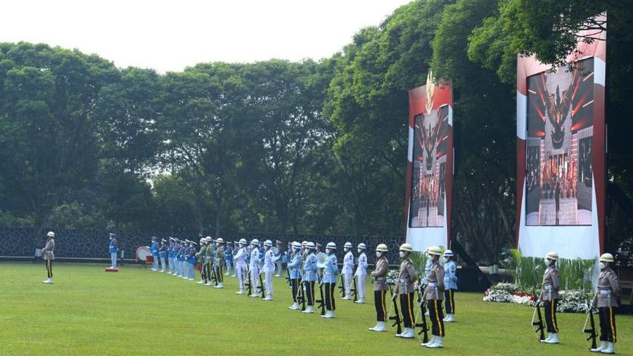 Upacara Peringatan Hari Kesaktian Pancasila, Jakarta, (1/10/2021). (Dok: Biro Pers Sekretariat Presiden)