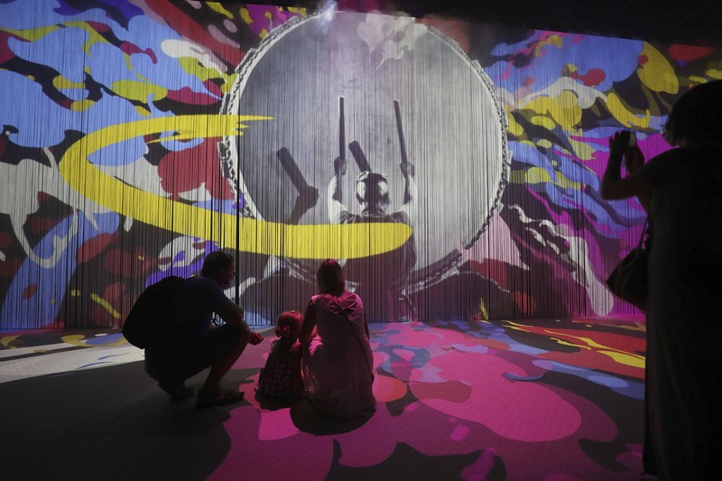 Dubai Expo Russia Pavilion People visit the Russia pavilion during the first day of the Dubai Expo 2020 in Dubai, United Arab Emirates, Friday, Oct, 1, 2021. (AP Photo/Kamran Jebreili)