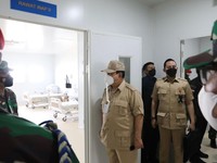 Aksi Prabowo Tinjau Langsung RS Modular untuk PON di Merauke