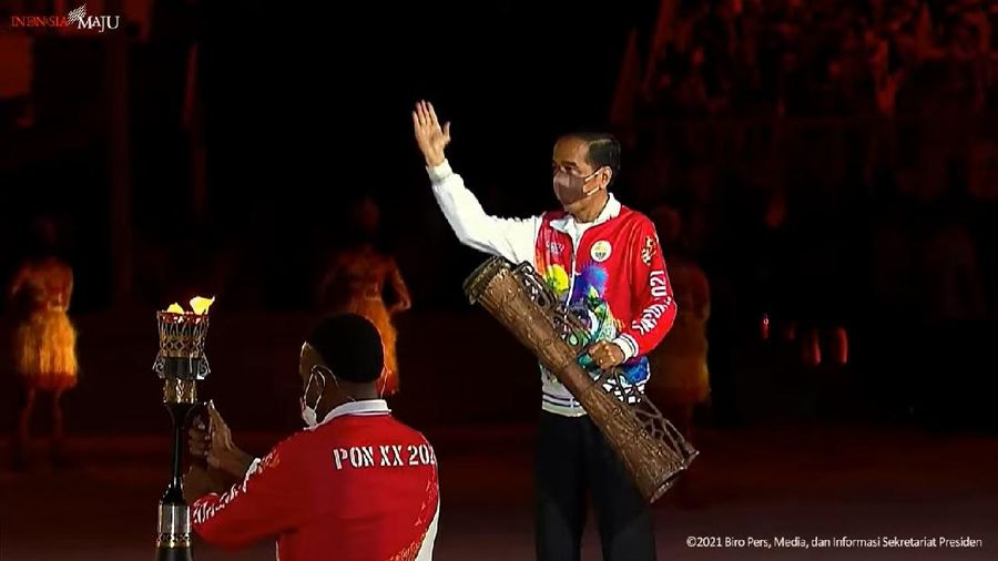 Pembukaan Pekan Olahraga Nasional XX Papua, Jayapura, 2 Oktober 2021