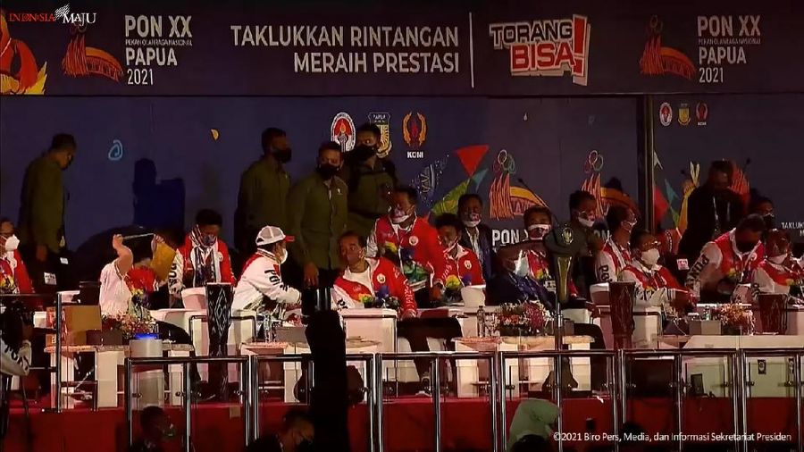 Pembukaan Pekan Olahraga Nasional XX Papua, Jayapura, 2 Oktober 2021