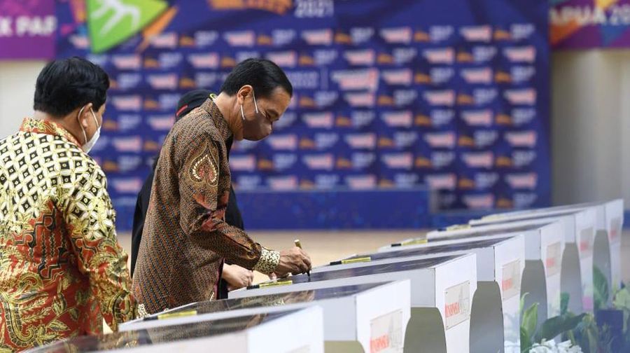 Presiden Jokowi Resmikan Tujuh Arena PON XX Papua (Laily Rachef/Biro Pers Sekretariat Presiden RI)