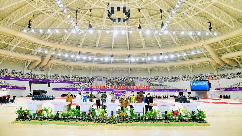 Presiden Jokowi Resmikan Tujuh Arena PON XX Papua (Laily Rachef/Biro Pers Sekretariat Presiden RI)