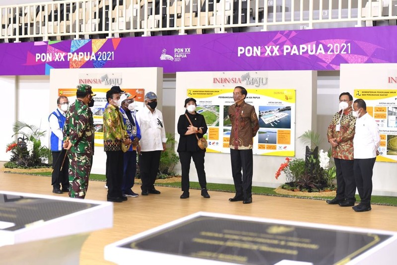 Presiden Jokowi Resmikan Tujuh Arena PON XX Papua (Laily Rachef/Biro Pers Sekretariat Presiden RI)