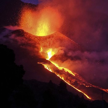 Duh Ngeri! Begini Penampakan Erupsi Gunung La Palma Spanyol