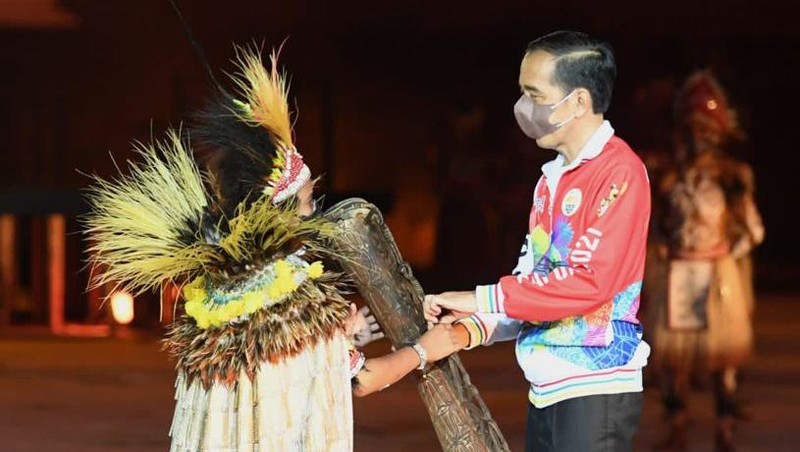 Jokowi di Pembukaan PON XX Papua (Lukas - Biro Pers Sekretariat Presiden)