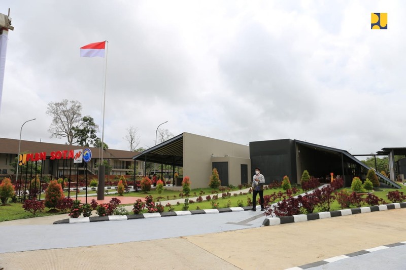 PLBN Terpadu Sota di Merauke, Presiden Jokowi: Kawasan Perbatasan Representasi Kemajuan Bangsa . (Biro Pers Kementrian PUPR) PLBN Terpadu Sota di Merauke, Presiden Jokowi: Kawasan Perbatasan Representasi Kemajuan Bangsa . (Biro Pers Kementrian PUPR)