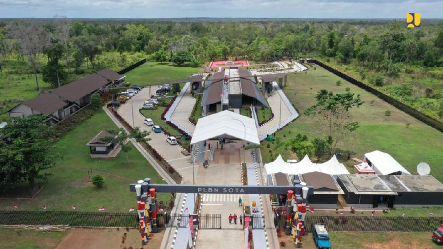 PLBN Terpadu Sota di Merauke, Presiden Jokowi:  Kawasan Perbatasan Representasi Kemajuan Bangsa . (Biro Pers Kementrian PUPR)