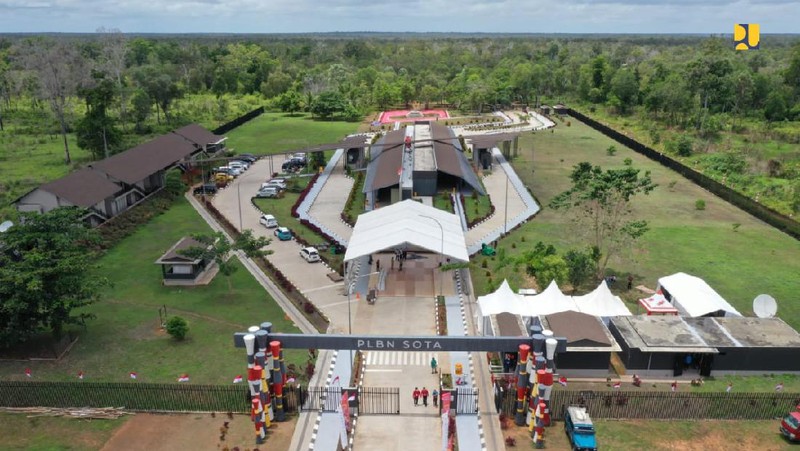 PLBN Terpadu Sota di Merauke, Presiden Jokowi:  Kawasan Perbatasan Representasi Kemajuan Bangsa . (Biro Pers Kementrian PUPR)