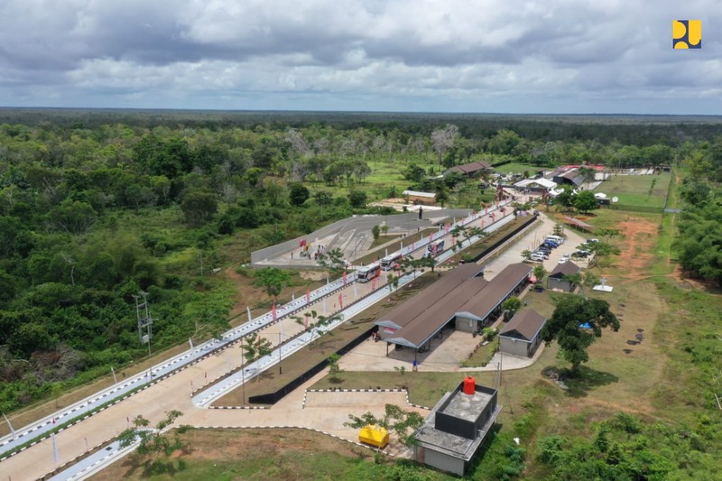 PLBN Terpadu Sota di Merauke, Presiden Jokowi:  Kawasan Perbatasan Representasi Kemajuan Bangsa . (Biro Pers Kementrian PUPR)