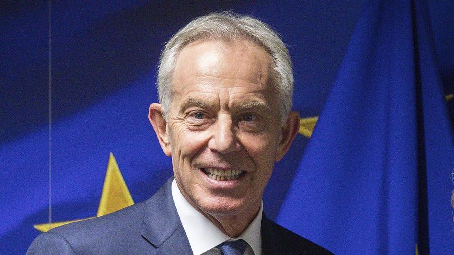 FILE - Former British Prime Minister Tony Blair is shown ahead of a meeting at the EU Charlemagne building in Brussels, in this Wednesday, Nov. 6, 2019, file photo. Hundreds of world leaders, powerful politicians, billionaires, celebrities, religious leaders and drug dealers have been stashing away their investments in mansions, exclusive beachfront property, yachts and other assets for the past quarter century, according to a review of nearly 12 million files obtained from 14 different firms located around the world. The report released Sunday, Oct. 3, 2021,  by the International Consortium of Investigative Journalists involved 600 journalists from 150 media outlets in 117 countries. Former British Prime Minister Tony Blair is one of 330 current and former politicians identified as beneficiaries of the secret accounts. (Stephanie Lecocq/Pool via AP, File)