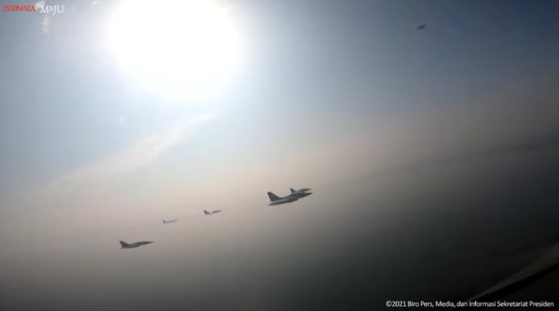 Upacara Peringatan Ke-76 Hari Tentara Nasional Indonesia, 5 Oktober 2021 (Tangkapan Layar Youtube Sekretariat Presiden)