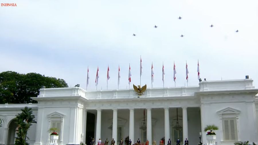 Upacara Peringatan Ke-76 Hari Tentara Nasional Indonesia, 5 Oktober 2021 (Tangkapan Layar Youtube Sekretariat Presiden)