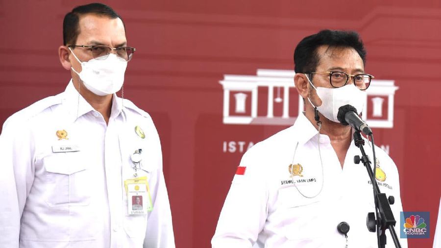 Menteri Pertanian Syahrul Yasin Limpo di Istana Kepresidenan