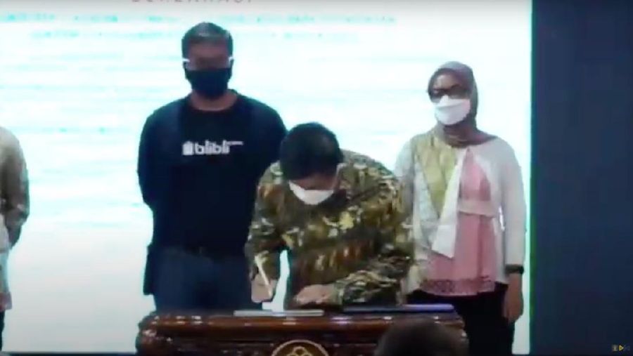 Perjanjian Kerja Sama DJKI, Bareskrim Polri dan Ditjen Bea Cukai serta Deklarasi E-Commerce. (Tangkapan Layar)