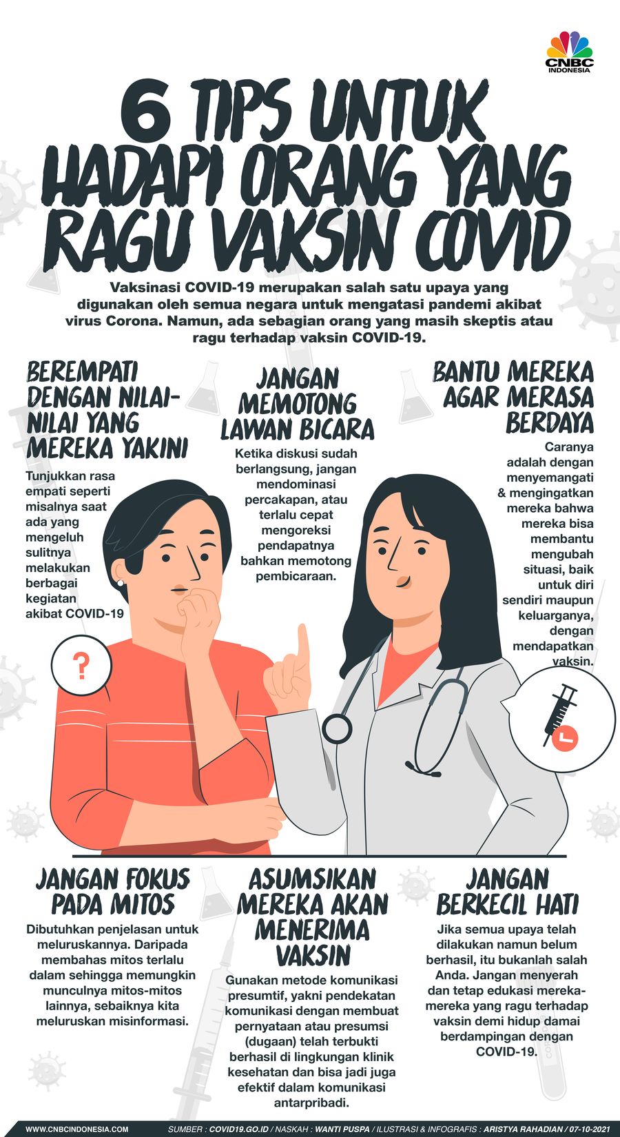 6 Tips Untuk Hadapi Orang yang Ragu Vaksin Covid