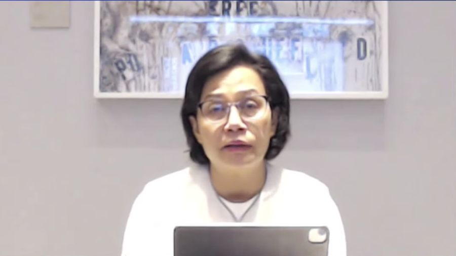 Menteri Keuangan Sri Mulyani di Konferensi Pers RUU tentang Harmonisasi Peraturan Perpajakan (RUU HPP) (Tangkapan Layar Youtube Kemenkeu RI)